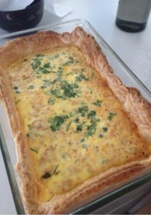 冷凍パイシートで♪鮭フレークのキッシュ-レシピのメイン写真