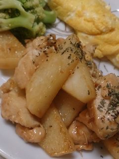 長芋とささみ*マヨ醤油炒め-レシピのメイン写真