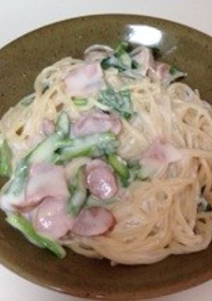 固形シチューの素でクリームパスタ-レシピのメイン写真