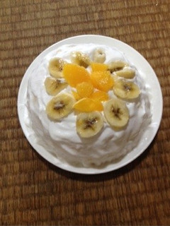 蒸しパンミックスでデーコレションケーキ-レシピのメイン写真