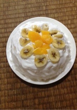蒸しパンミックスでデーコレションケーキ-レシピのメイン写真
