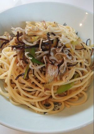 長ネギの甘味が決めて☆塩昆布のスパゲティ-レシピのメイン写真