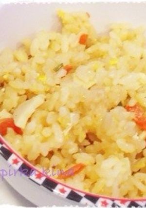 ランチに☆炊き込みご飯リメイクチャーハン-レシピのメイン写真