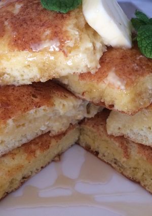 膨らむもちもち簡単パンケーキ-レシピのメイン写真