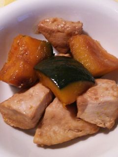 ~鶏とカボチャの甘辛炒め~-レシピのメイン写真