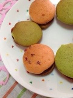 HMで簡単❀桜色 ウーピーパイ-レシピのメイン写真