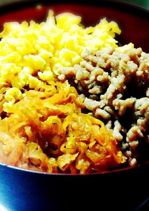 三色ご飯実は四色☆-レシピのメイン写真