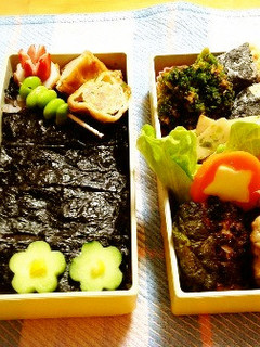 海苔が縮まない我が家の海苔弁-レシピのメイン写真