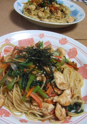 ササミ柔らか♪野菜たっぷり和風パスタ♪-レシピのメイン写真