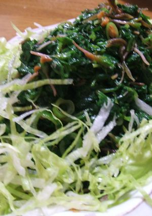 ほうれん草のホットオイルサラダ-レシピのメイン写真