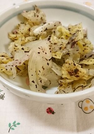 キャベツのゆかり合え-レシピのメイン写真