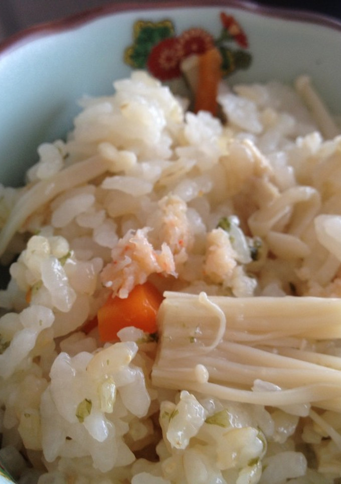 玄米と白米の簡単蟹缶☆炊き込みご飯！！-レシピのメイン写真