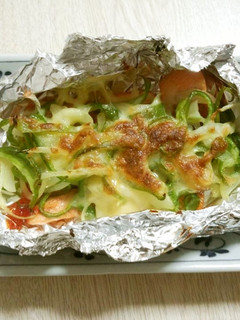 チーズとろ~り!鮭のピザ風味焼き-レシピのメイン写真
