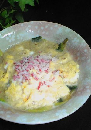 チンゲン菜のかに玉あんかけ-レシピのメイン写真