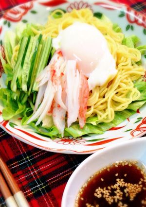 簡単❗️とろたま❗️ドレッシングサラダ麺-レシピのメイン写真