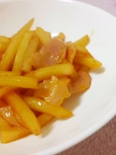 *冷凍ポテトとベーコン炒め*お弁当に*-レシピのメイン写真
