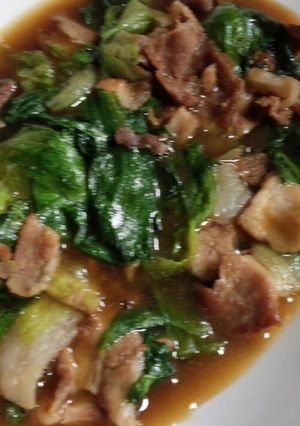 5分でできる！豚肉レタス生姜あんかけ-レシピのメイン写真