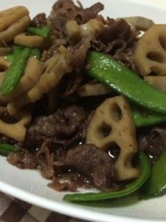 牛肉とレンコンの甘辛煮-レシピのメイン写真