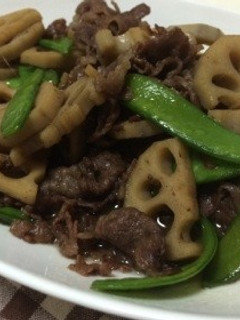 牛肉とレンコンの甘辛煮-レシピのメイン写真