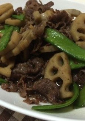 牛肉とレンコンの甘辛煮-レシピのメイン写真