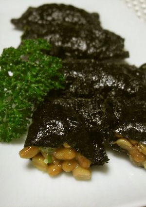 ♪納豆の海苔包み揚げ♪-レシピのメイン写真