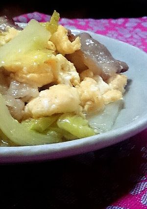 ふわふわ卵の豚バラ白菜炒め-レシピのメイン写真