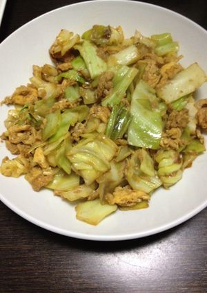 キャベツと玉子のソース炒め-レシピのメイン写真