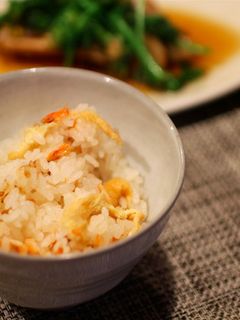 干しえびとお揚げの炊き込みご飯-レシピのメイン写真