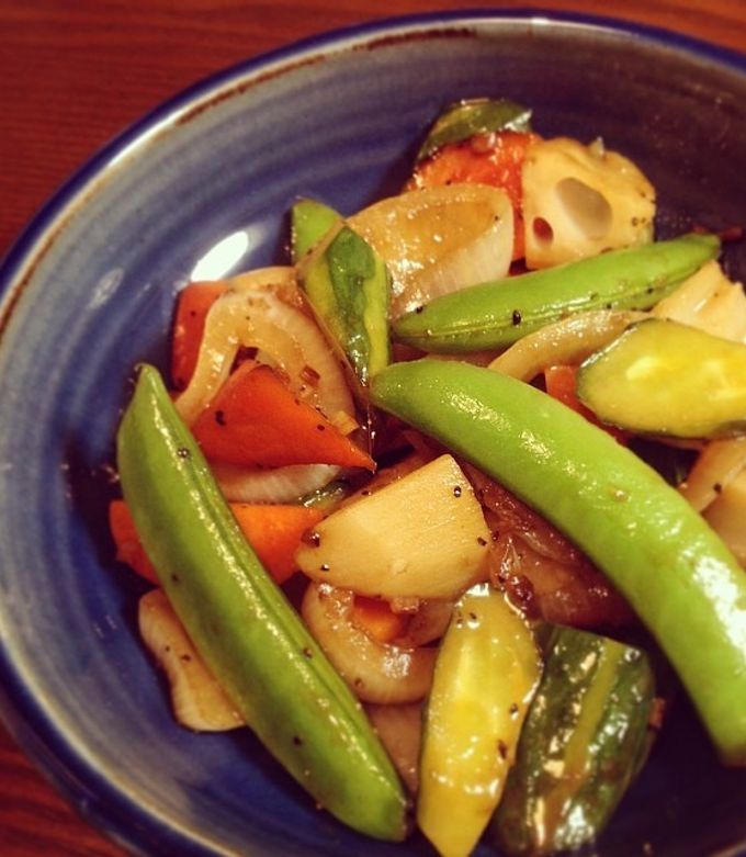 中華黒酢の野菜炒め-レシピのメイン写真