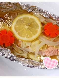 ☆鮭と春野菜の味噌ホイル焼き☆-レシピのメイン写真