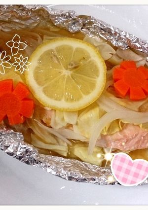☆鮭と春野菜の味噌ホイル焼き☆-レシピのメイン写真