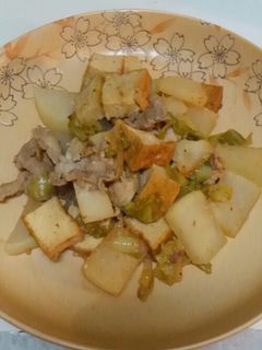 ☆焼肉のたれ☆大根と厚揚げと豚肉炒め-レシピのメイン写真