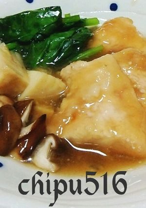 簡単子供が喜ぶダイエットに鳥胸肉の治部煮-レシピのメイン写真