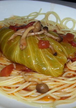 春キャベツのロールキャベツ★パスタ-レシピのメイン写真