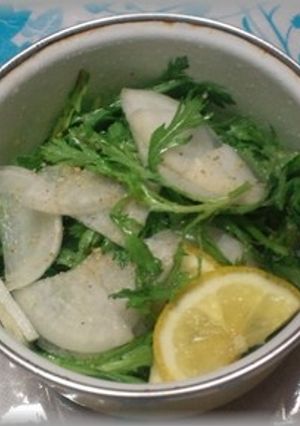 春菊とかぶのサラダ-レシピのメイン写真