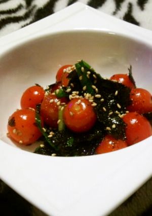トマトと韓国海苔でナムル？風-レシピのメイン写真