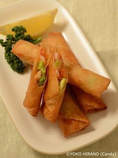 そら豆と海老の春巻き-レシピのメイン写真