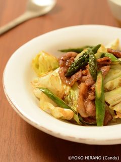 アスパラガスと豚肉のオイスターソース炒め-レシピのメイン写真