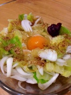 新玉・キャベツの梅卵あえ☆-レシピのメイン写真