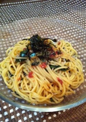 【さっぱり梅パスタ】混ぜるだけお店の味♪-レシピのメイン写真