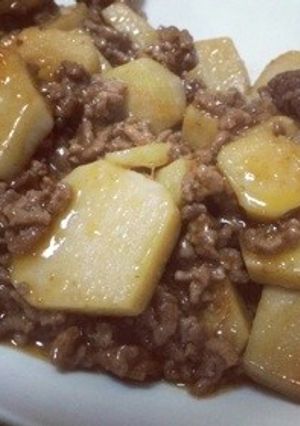 里芋とひき肉の豆板醤煮-レシピのメイン写真
