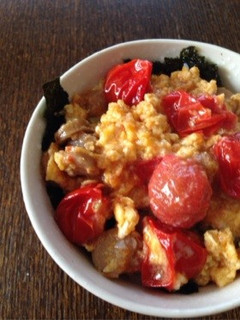 焼きトマトの玉子丼☆-レシピのメイン写真