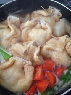 歯ごたえばっちり!油揚げの袋煮-レシピのメイン写真