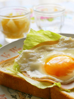朝食に☆ハムエッグトースト-レシピのメイン写真