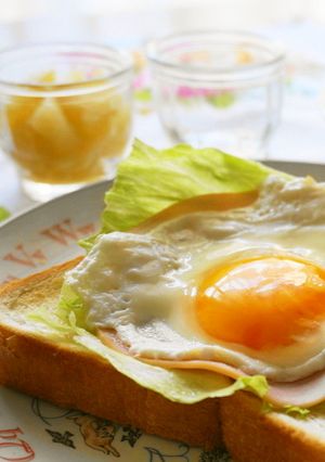 朝食に☆ハムエッグトースト-レシピのメイン写真