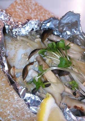キノコとタラのホイル焼き-レシピのメイン写真