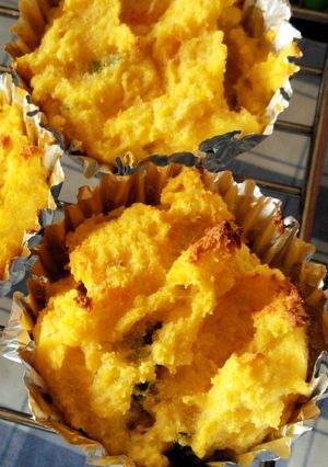 ノンオイル♪おから＆かぼちゃケーキ♡-レシピのメイン写真