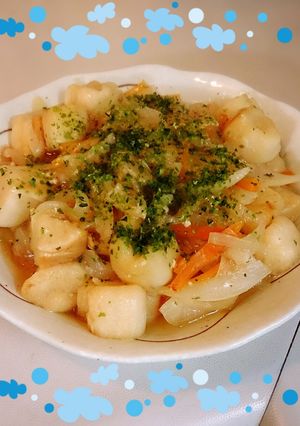 お麩と余り野菜の炒めもの-レシピのメイン写真