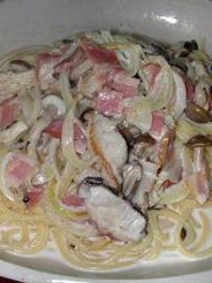 きのことベーコンのクリームパスタ-レシピのメイン写真