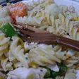 野菜たっぷりレモンチーズパスタ